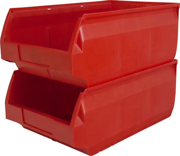 Ящик (лоток) пластиковый сплошной, 500x310x200 мм, 31 л, синий [5005]