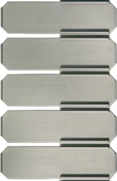 Разделитель для пластиковых ящиков DPS, 450x91 мм, черный [DPS 4591]