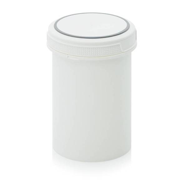 Банка 1 л с внутренней крышкой, белая