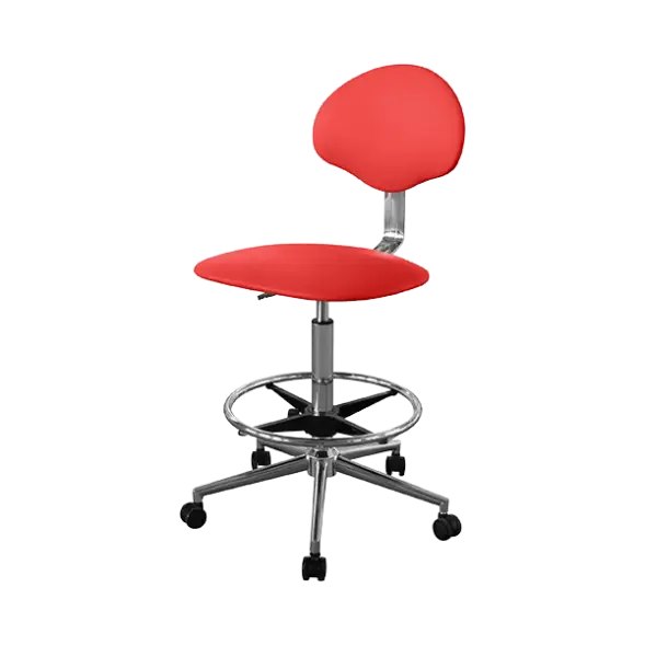 Кресло высокое медицинское КР12-В (обивка) красное [10708]