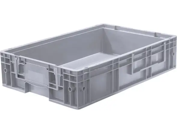 Ящик перфорированный 594x396x148 мм, 25,3 л, серый