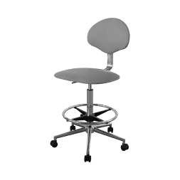 Кресло высокое медицинское КР12-В (обивка) серое [10710]