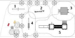 Средняя детская площадка 134,2 м2 №8
