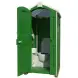 Мобильная туалетная кабина "Люкс" в разборе зеленая