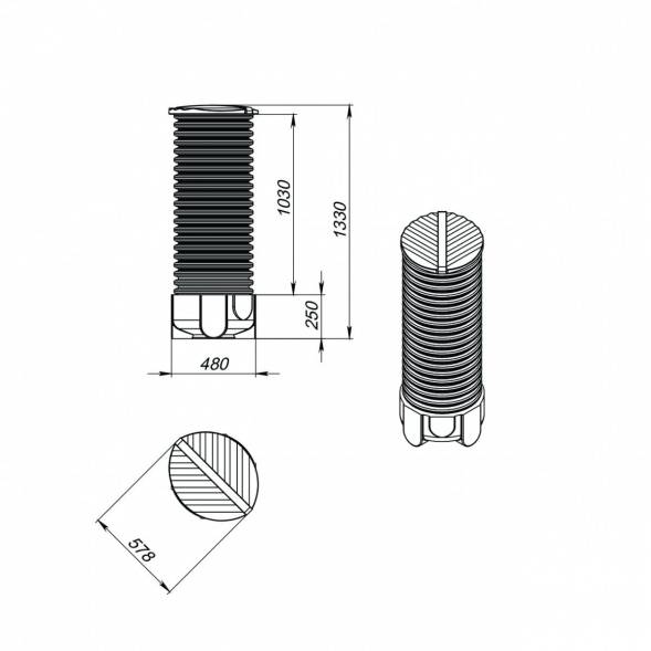 Колодец дренажный 4,5 м
