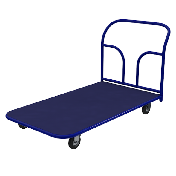 Тележка для склада с резиновым настилом ТПР-7 1400x800x700 [16411]