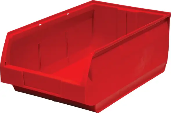Ящик (лоток) пластиковый сплошной, 500x310x200 мм, 31 л, красный [5005]
