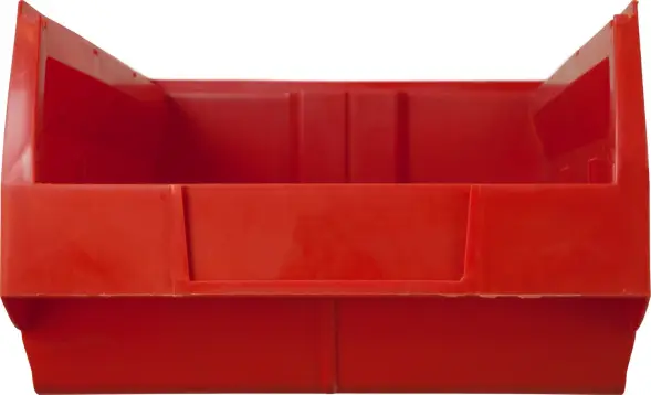 Ящик (лоток) пластиковый сплошной, 500x310x200 мм, 31 л, красный [5005]