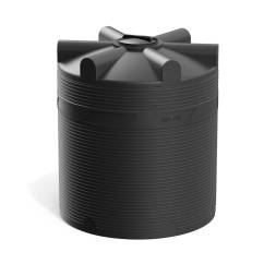 Емкость (резервуар) пластиковая вертикальная с крышкой, 5000 л, черный [TV5000S1]