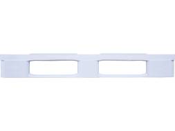 Паллет (поддон) пластиковый сплошной гигиенический на 3-х полозьях, 1200x800х160 мм, серый [IR 1208-3R-G]