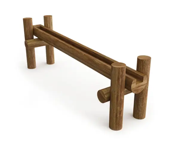 Игровой элемент AQUAWOOD «Желоб для воды на опоре одинарный»