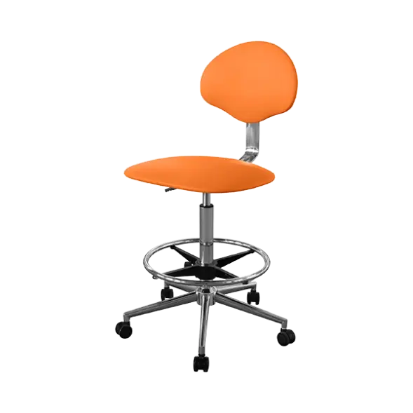 Кресло высокое медицинское КР12-В (обивка) оранжевое [10711]