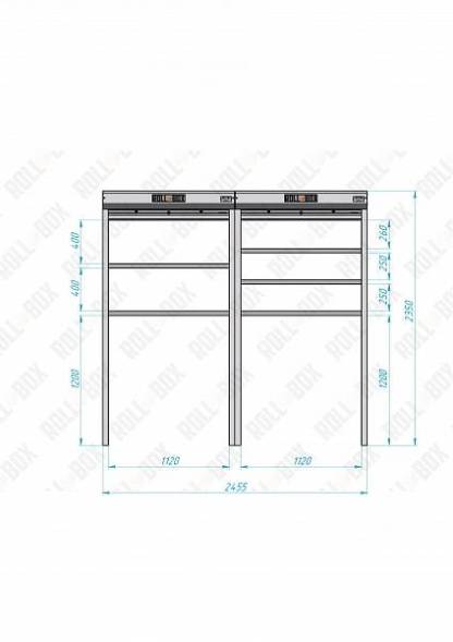Роллетный шкаф ROLL-BOX SIMPLE Plus 24.06.23.V1-2