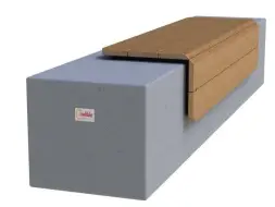 Скамейка бетонная «Сколково-1» без спинки