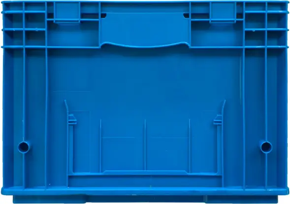 Ящик перфорированный 594x396x280 мм, 51 л, голубой