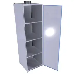 Шкаф для аккумуляторов ШМА-01-02 520x540x1870 мм Синий