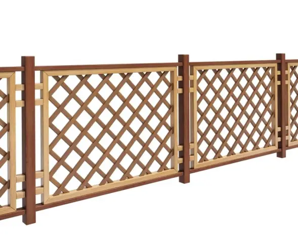 Шпалера-забор «Шафран» Секция 1200x900 мм (с покраской)