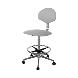 Кресло высокое медицинское КР12-В (обивка) светло-серое [10713]
