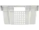 Ящик пластиковый морозостойкий перфорированный, 600x400x200 мм, 48 л, белый [102]