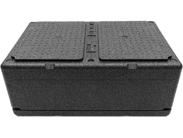 Термобокс пенополипропиленовый с крышкой STP PRO, 600х400х240 мм, 32 л, 55 кг/м3