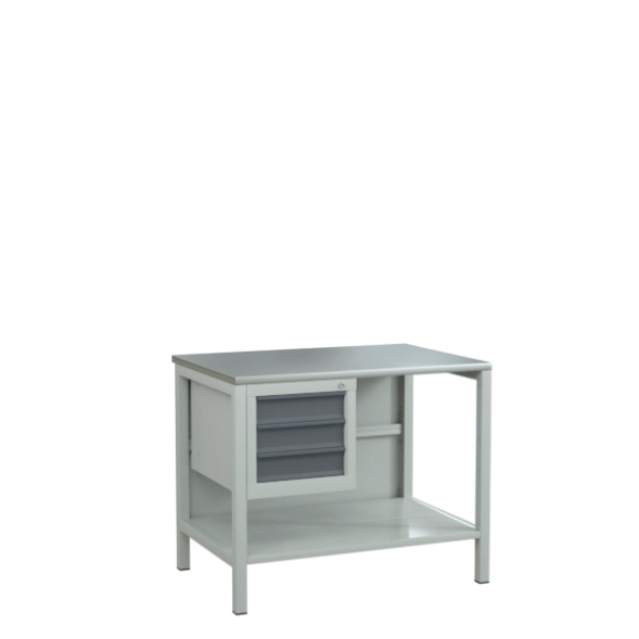 Верстак 1000 с подвесной тумбой с 3 выдвижными ящиками [17214]