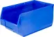 Ящик (лоток) пластиковый сплошной, 500x310x250 мм, 38.75 л, синий [5006]