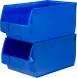 Ящик (лоток) пластиковый сплошной, 500x310x250 мм, 38.75 л, синий [5006]