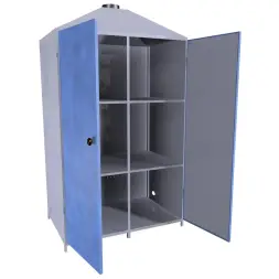 Шкаф для аккумуляторов ШМА-02 1200x790x2100 мм Синий