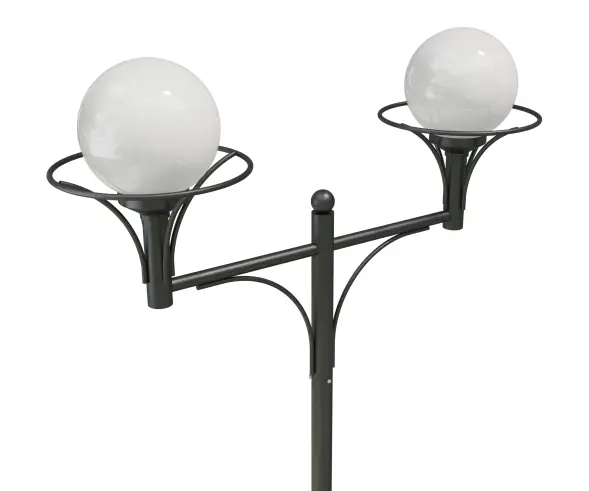 Стальной фонарный столб Т-07-2 со светильниками 4,915 м