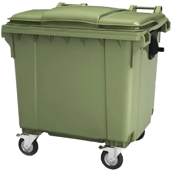 Мусорный контейнер 1100л. на колесах без крышки