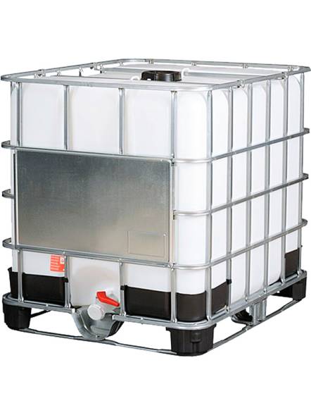 Еврокуб (IBC-контейнер) на комбинированном поддоне UN, 1000 л, белый [UC 1000 комб UN (МОРСКОЙ)]