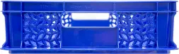 Ящик пластиковый перфорированный, 600×400×120 мм, 22 л, синий [704.01.01]