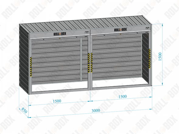 Шкаф в паркинг ROLL‑BOX BUDGET XL-2.0