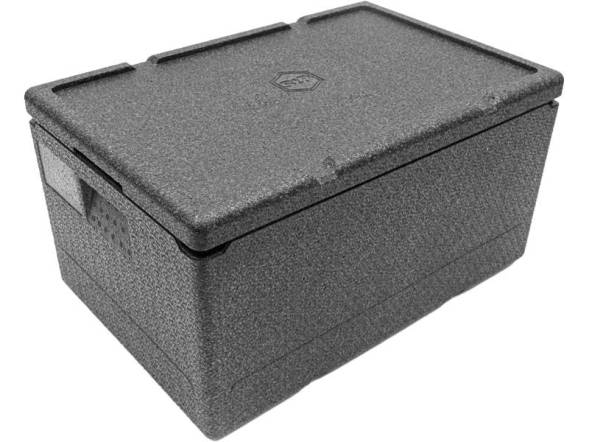 Термобокс пенополипропиленовый с крышкой STP Normal N, 600х400х320 мм, 46 л, 40 кг/м3