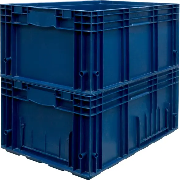 Евроконтейнер пластиковый R-KLT 6429, 594х396х280 мм, 48 л, синий