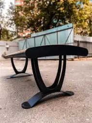 Скамейка стальная «Химки» без спинки