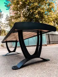 Скамейка стальная «Химки» без спинки