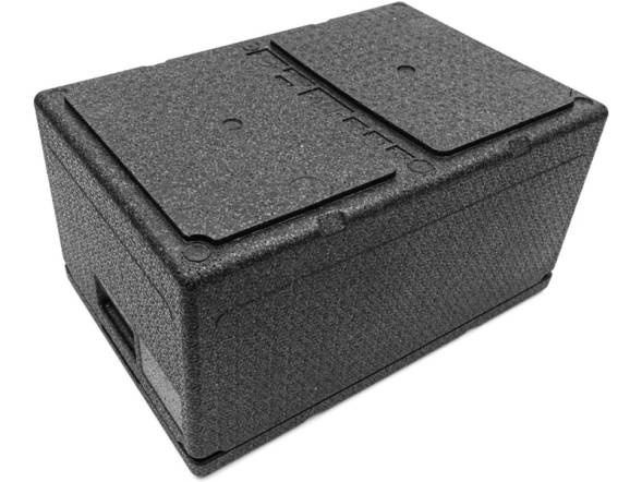 Термобокс пенополипропиленовый с крышкой STP PRO, 600х400х320 мм, 46 л, 55 кг/м3