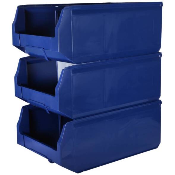 Складской лоток для метизов, мелочей и деталей Logic Store®, 500х300х200 мм, синий [12.406]