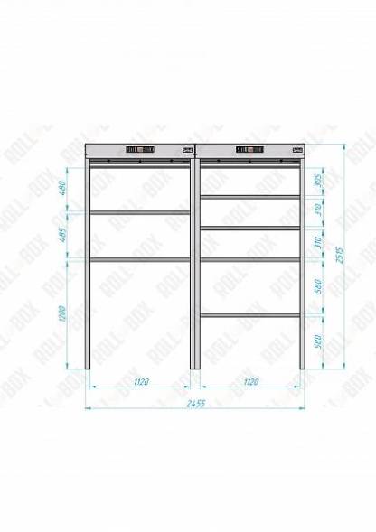 Роллетный шкаф ROLL-BOX SIMPLE Plus 24.06.24.V2-2