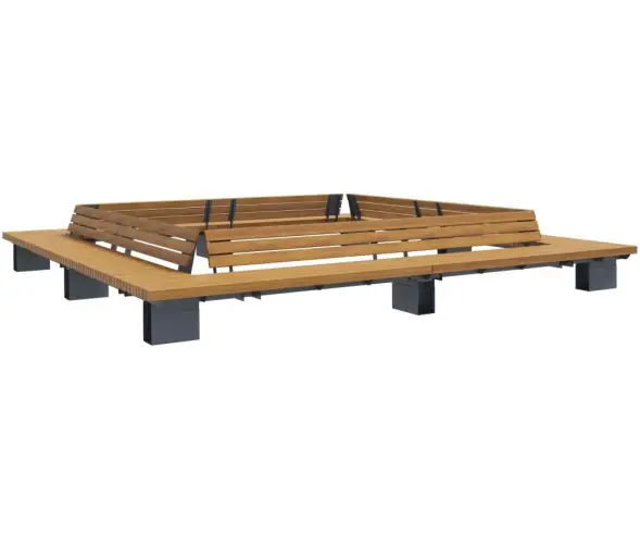 Скамейка стальная вокруг дерева «Stand»