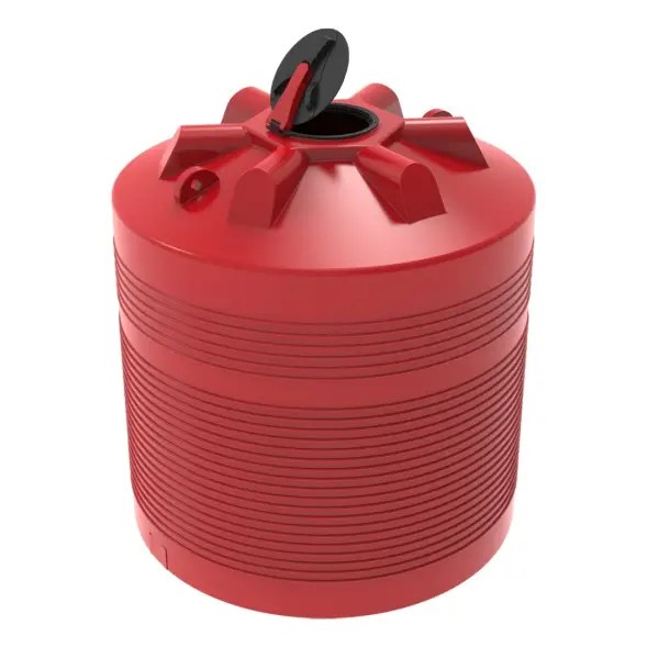 Емкость пластиковая для хранения удобрений (КАС/ЖКУ) ЭКОПРОМ ЭВЛ с откидной крышкой, 5000 л, красный [110.5002.101.1]