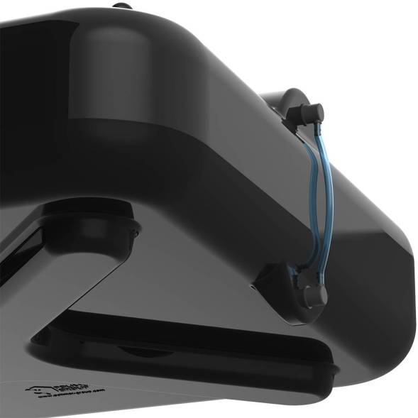 Бак пластиковый душевой с подогревом и уровнемером «РОСА», 250 л, черный [DRS250S112]