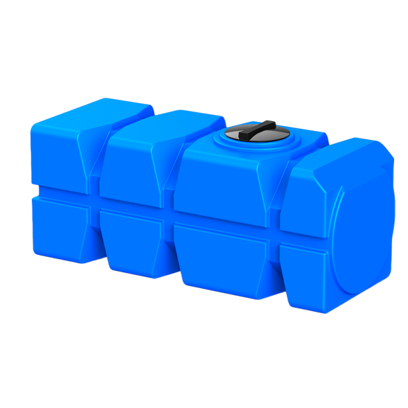 Емкость пластиковая горизонтальная для хранения воды и дизельного топлива с крышкой, 1000 л, синий [TFG21000S13]