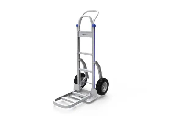 Тележка алюминиевая 2-х колесная с откидной полкой FW-88А