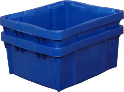 Ящик пластиковый сплошной, 480x393x220 мм, 30 л, оранжевый [304 м]
