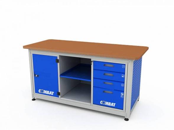 Верстак ДВК с 2 тумбами COMBAT 2104.1830
