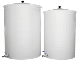 Бочка пластиковая садовая для дождевой воды и полива, 300л, белый [383]