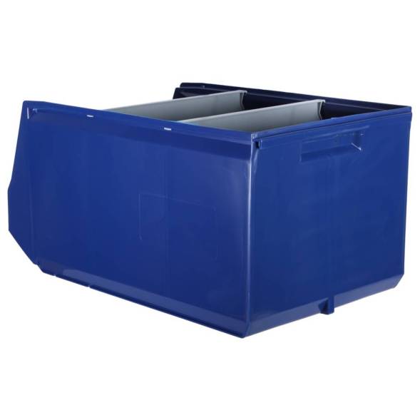 Складской лоток для метизов, мелочей и деталей Logic Store®, 500х300х250 мм, синий [12.407]