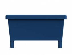 Контейнер пластиковый вкладываемый на полозьях INSTORE, 800х600х320 мм, синий [KVR 8634]